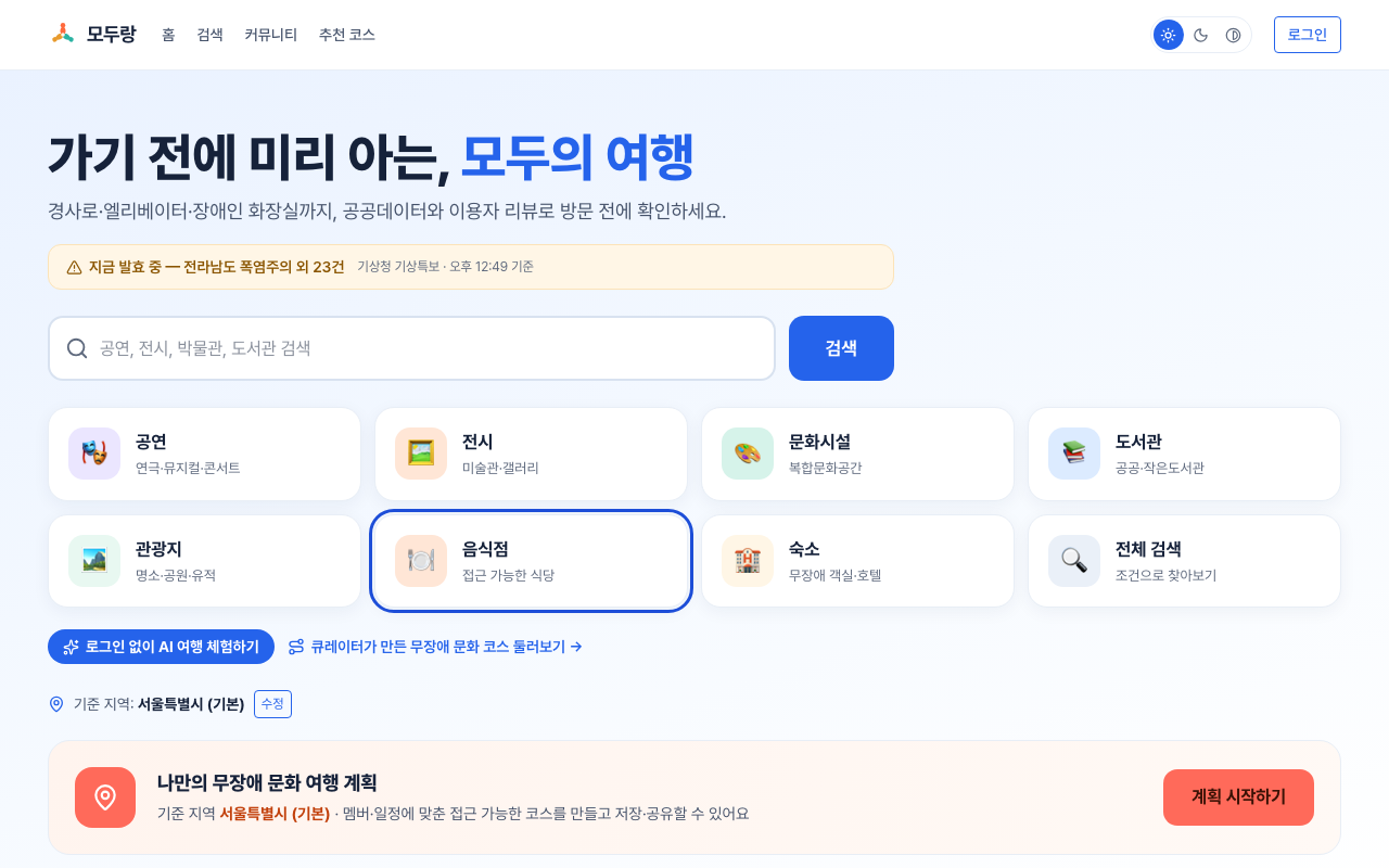 21단계 화면. 에이전트는 현재 n=61(음식점 둘러보기 링크)에 포커스가 있으며, 목표인 n=117(서울도서관 상세 보기 링크)까지는 56회 Tab이 필요함을 확인했다.